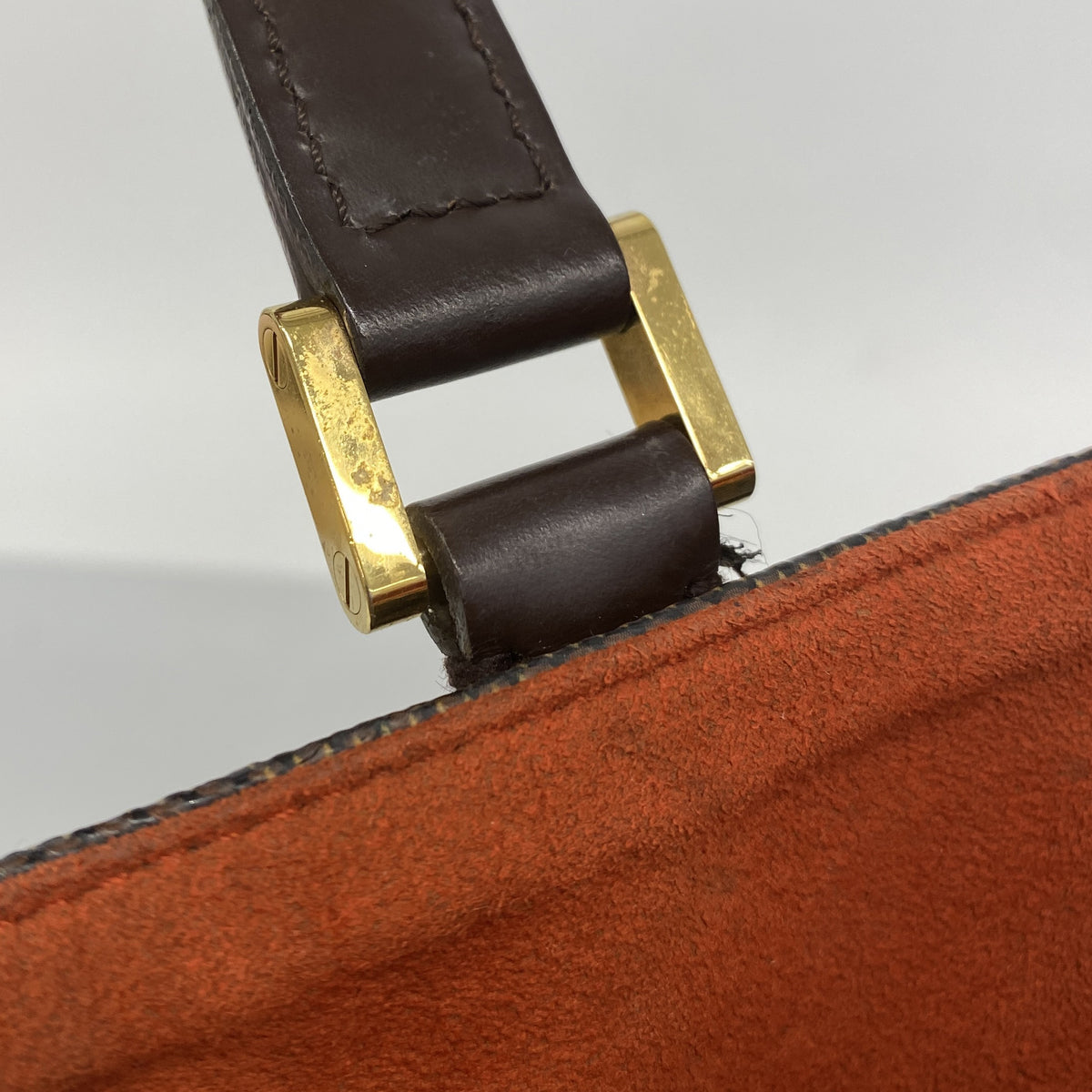 【6hd3887】ルイヴィトン トートバッグ ダミエ ユゼス N51128 エベヌ【中古】レディース