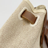 【6hd3908】エルメス ハンドバッグ エールバッグPM トワルアッシュ ブラウン ゴールド金具 □F刻印 2wayバッグ【中古】レディース