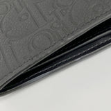 【6hd3916】クリスチャンディオール 財布 グラビティ レザー ブラック シルバー金具【中古】メンズ