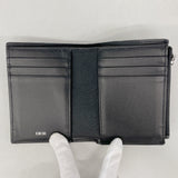 【6hd3916】クリスチャンディオール 財布 グラビティ レザー ブラック シルバー金具【中古】メンズ