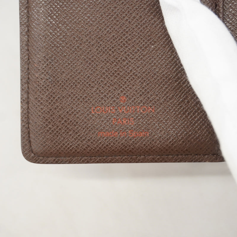 【6hd3937】ルイヴィトン 財布 ダミエ ポルトモネビエヴィエノワ N61664 エベヌ【中古】レディース