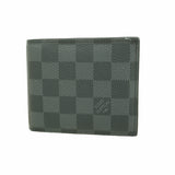 【6hd3941】ルイヴィトン 財布 ダミエ・グラフィット ポルトフォイユアメリゴNM N60053 ブラック グレー【中古】メンズ