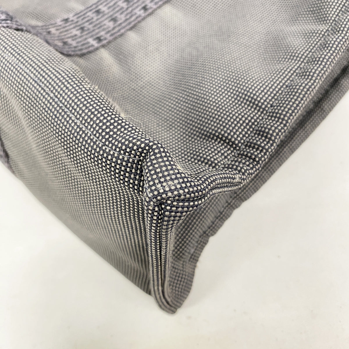 【6hd3943-k】エルメス トートバッグ エールラインMM ナイロン グレー シルバー金具【中古】メンズ レディース ユニセックス