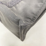 【6hd3943-k】エルメス トートバッグ エールラインMM ナイロン グレー シルバー金具【中古】メンズ レディース ユニセックス