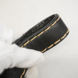 【6hd3967】シャネル トートバッグ ワイルドステッチ レザー ブラック ゴールド金具【中古】レディース