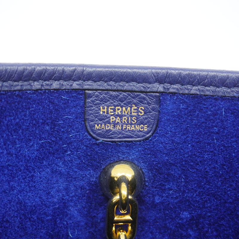 【6hd3970】エルメス ショルダーバッグ ヴェスパPM トリヨンクレマンス ブルーネイビー ゴールド金具 □I刻印【中古】レディース
