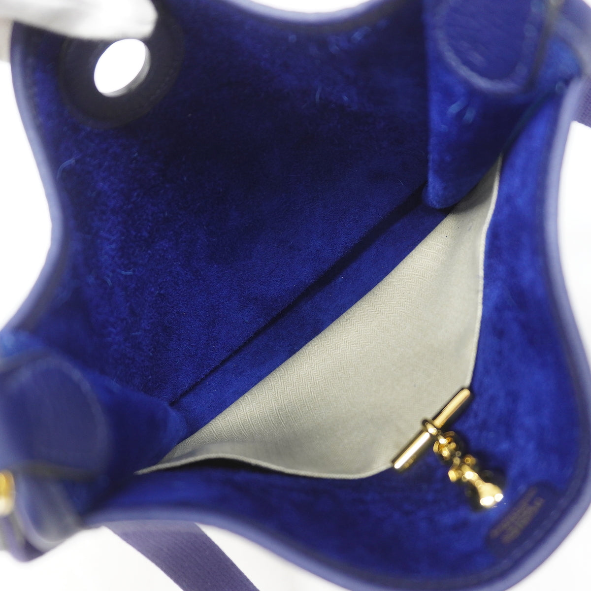 【6hd3970】エルメス ショルダーバッグ ヴェスパPM トリヨンクレマンス ブルーネイビー ゴールド金具 □I刻印【中古】レディース