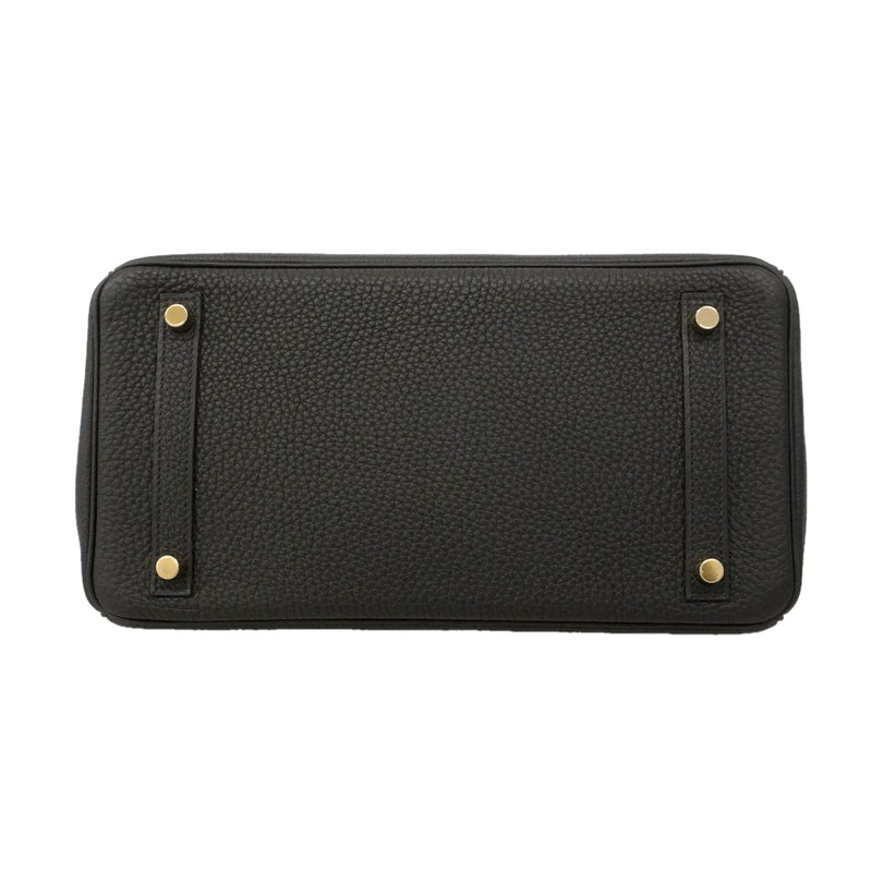 【6hd3972-e-g】エルメス ハンドバッグ バーキン30 トゴ ブラック ゴールド金具 X刻印【中古】レディース