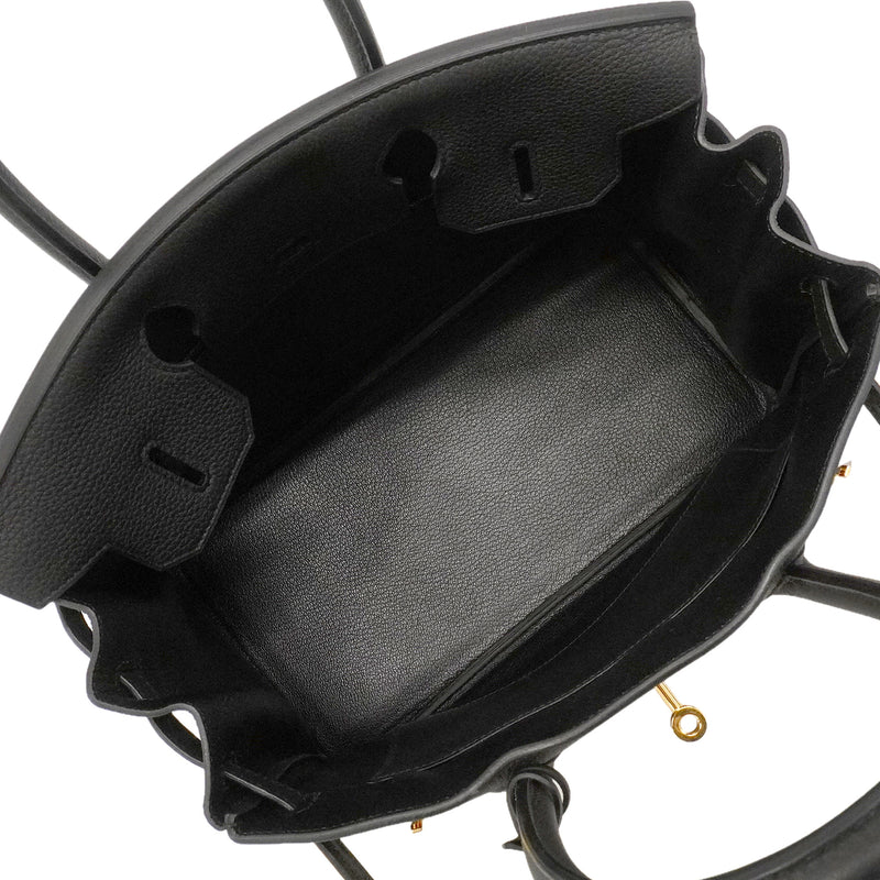 【6hd3972-e-g】エルメス ハンドバッグ バーキン30 トゴ ブラック ゴールド金具 X刻印【中古】レディース