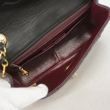 【6hd3974】シャネル ショルダーバッグ マトラッセ チェーンショルダー ラムスキン ブラック ゴールド金具【中古】レディース