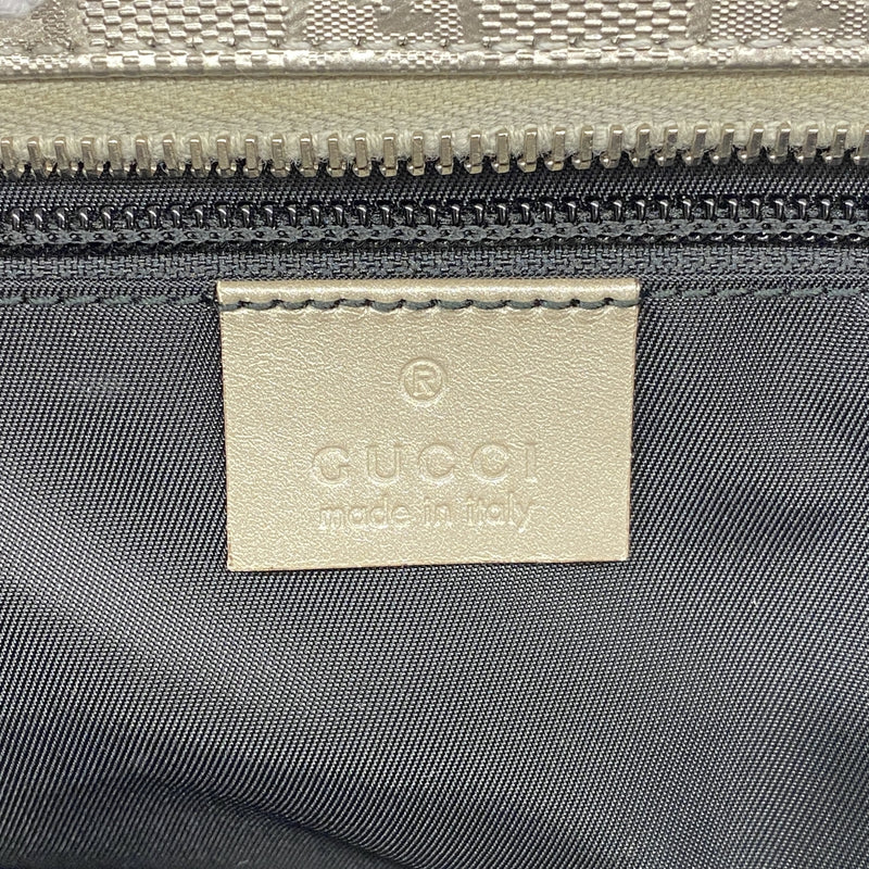【6hd3983-k】グッチ トートバッグ GGインプリメ 211137 PVC シルバー シルバー金具【中古】レディース