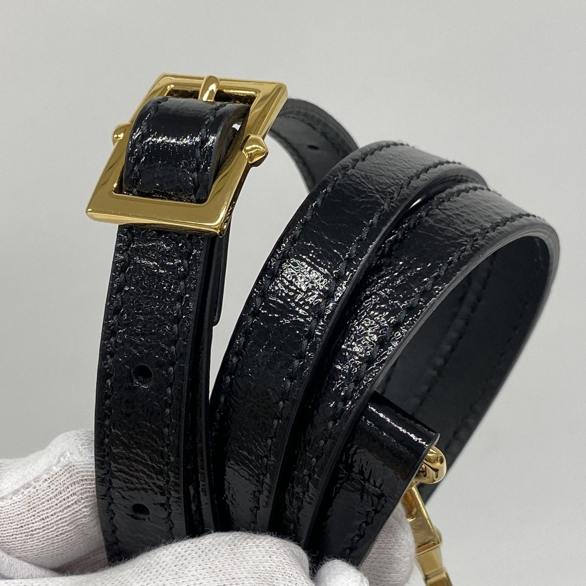 【6hd3984-k】グッチ ハンドバッグ オフィディア 524533 スウェード ブラック ゴールド金具 2wayバッグ【中古】レディース