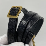 【6hd3984-k】グッチ ハンドバッグ オフィディア 524533 スウェード ブラック ゴールド金具 2wayバッグ【中古】レディース