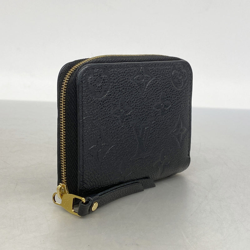 【6hd3990-k】ルイヴィトン コインケース モノグラム・アンプラント ジッピーコインパース M60574 ノワール【中古】レディース