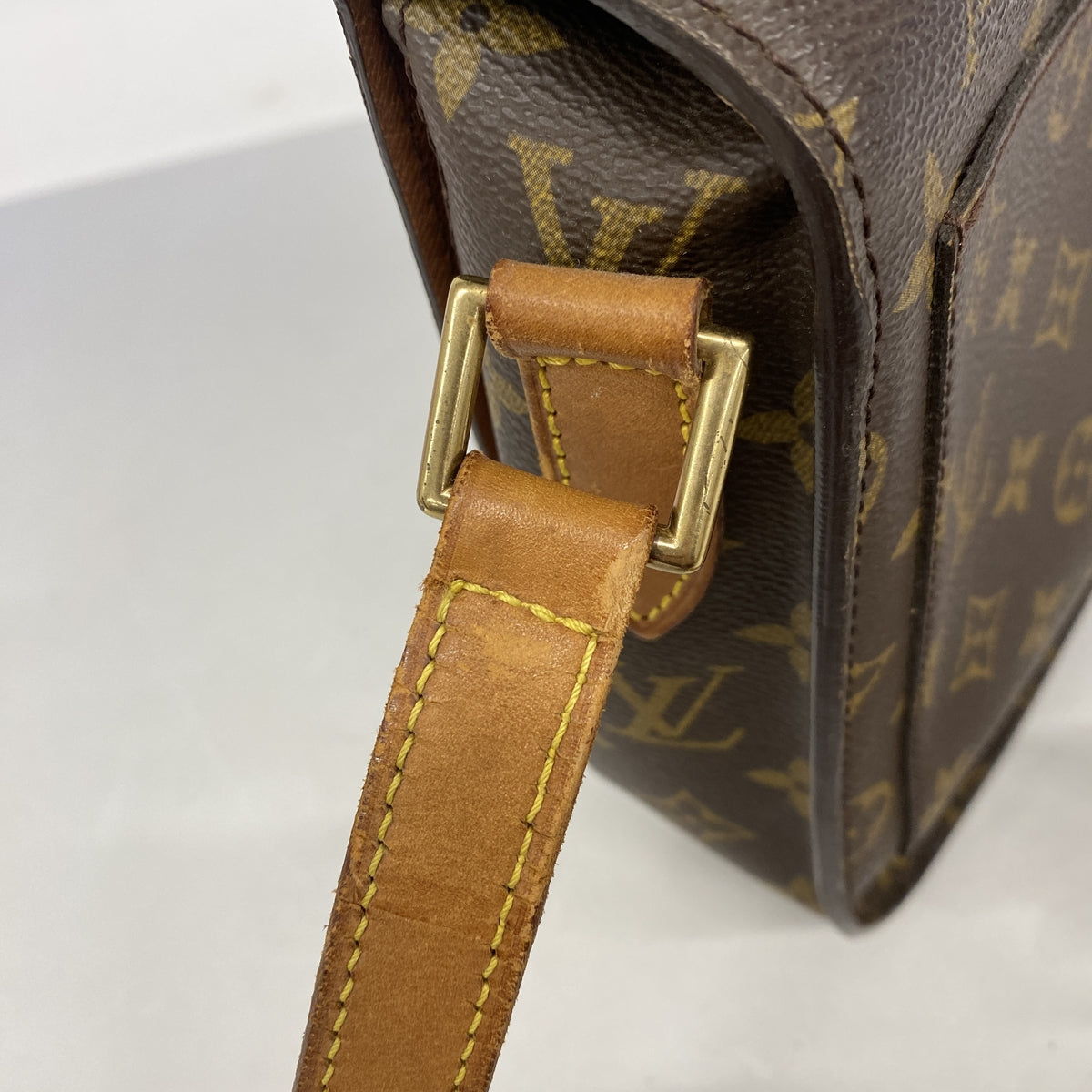 【6hd4016】ルイヴィトン ショルダーバッグ モノグラム サンクルーGM M51242 ブラウン【中古】レディース