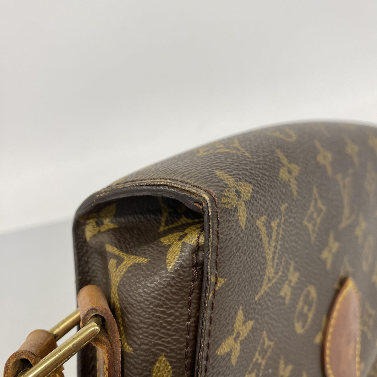 【6hd4016】ルイヴィトン ショルダーバッグ モノグラム サンクルーGM M51242 ブラウン【中古】レディース