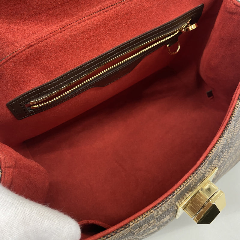 【6hd4019】ルイヴィトン ハンドバッグ ダミエ ベルガモMM N41168 エベヌ 2wayバッグ【中古】レディース