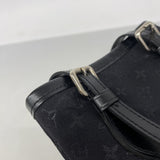 【6hd4023】ルイヴィトン ハンドバッグ モノグラム・サテン リトルバケット M92144 ノワール【中古】レディース