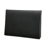 【6hd4033】エルメス コインケース カルヴィデュオ ヴォーエプソン ブラック シルバー金具 W刻印【中古】メンズ レディース ユニセックス