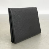 【6hd4033】エルメス コインケース カルヴィデュオ ヴォーエプソン ブラック シルバー金具 W刻印【中古】メンズ レディース ユニセックス