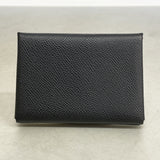 【6hd4033】エルメス コインケース カルヴィデュオ ヴォーエプソン ブラック シルバー金具 W刻印【中古】メンズ レディース ユニセックス