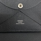 【6hd4033】エルメス コインケース カルヴィデュオ ヴォーエプソン ブラック シルバー金具 W刻印【中古】メンズ レディース ユニセックス