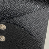 【6hd4033】エルメス コインケース カルヴィデュオ ヴォーエプソン ブラック シルバー金具 W刻印【中古】メンズ レディース ユニセックス