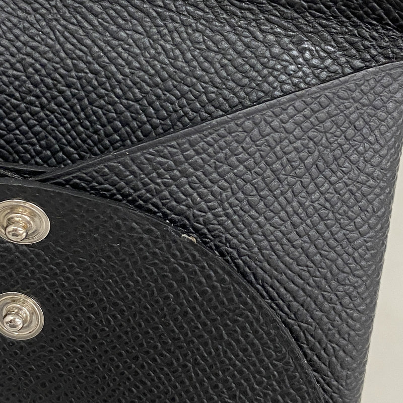 【6hd4033】エルメス コインケース カルヴィデュオ ヴォーエプソン ブラック シルバー金具 W刻印【中古】メンズ レディース ユニセックス