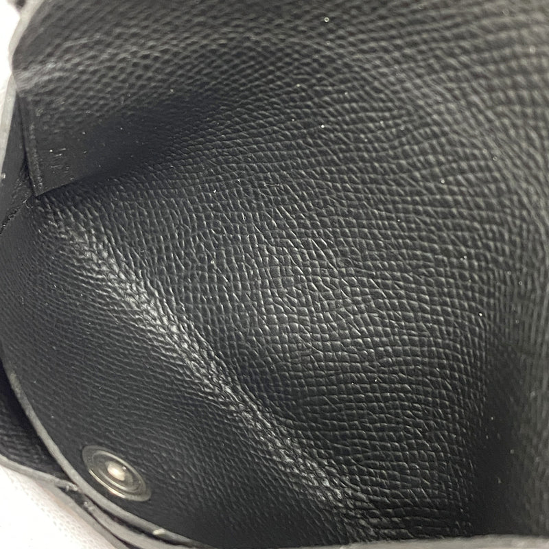 【6hd4033】エルメス コインケース カルヴィデュオ ヴォーエプソン ブラック シルバー金具 W刻印【中古】メンズ レディース ユニセックス