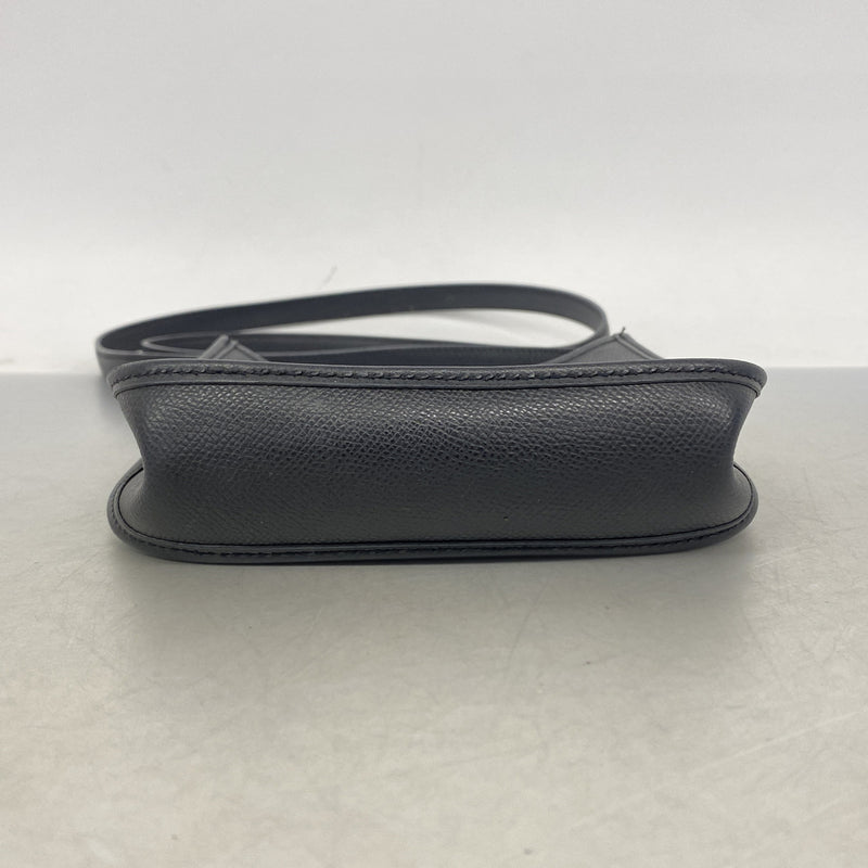 【6hd4044】エルメス ショルダーバッグ エヴリンTPM ヴォーエプソン ブラック シルバー金具 □H刻印【中古】レディース