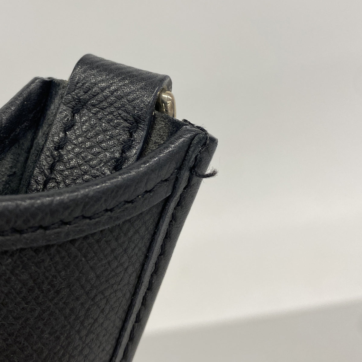 【6hd4044】エルメス ショルダーバッグ エヴリンTPM ヴォーエプソン ブラック シルバー金具 □H刻印【中古】レディース