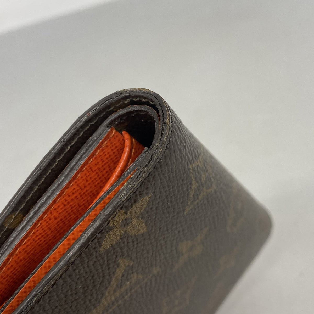 【6hd4049】ルイヴィトン 三つ折り財布 モノグラム ポルトフォイユマリールーコンパクト M60495 ピモン【中古】レディース
