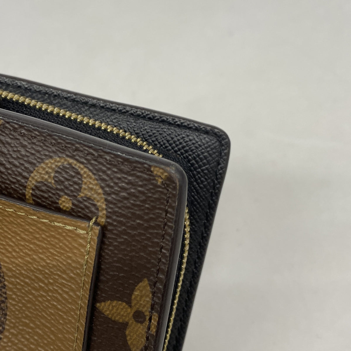 【6hd4051】ルイヴィトン 財布 モノグラム・ジャイアント リバース ポルトフォイユジュリエット M69432 ブラウン【中古】レディース