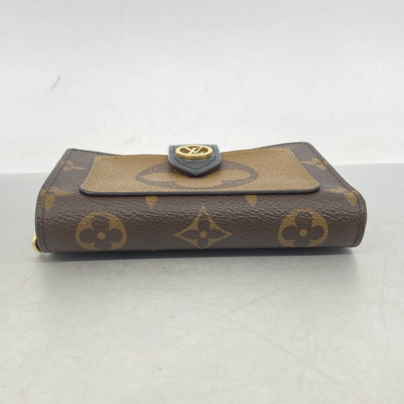 【6hd4051】ルイヴィトン 財布 モノグラム・ジャイアント リバース ポルトフォイユジュリエット M69432 ブラウン【中古】レディース