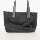 【6hd4053-k】シャネル トートバッグ ニュートラベル ナイロン ブラック シャンパンゴールド金具【中古】レディース