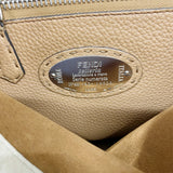 【6hd4067】フェンディ ハンドバッグ セレリア ピーカブー レザー ベージュ シルバー金具 2wayバッグ【中古】レディース
