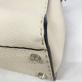 【6hd4067】フェンディ ハンドバッグ セレリア ピーカブー レザー ベージュ シルバー金具 2wayバッグ【中古】レディース