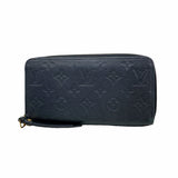 【6hd4094-k】ルイヴィトン 長財布 モノグラム・アンプラント ジッピーウォレット M61864 ノワール【中古】レディース