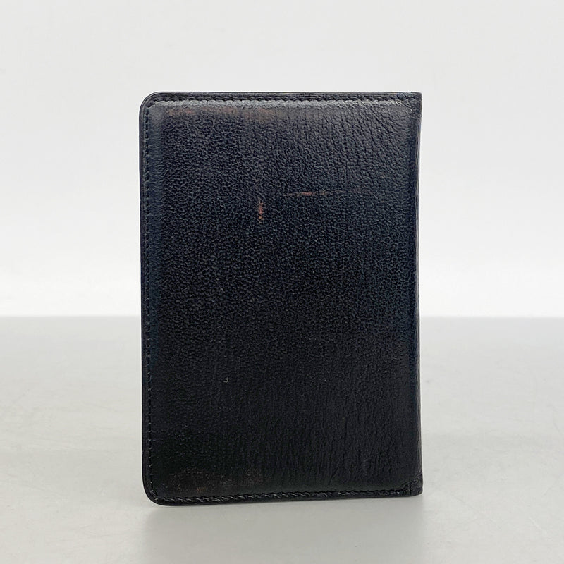 【6hd4097-k】シャネル 手帳カバー レザー ブラック ゴールド金具【中古】レディース