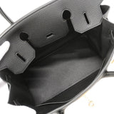 【6hd4098-g】エルメス ハンドバッグ バーキン30 トゴ ブラック ゴールド金具 G刻印【中古】レディース