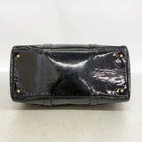 【6hd4101-k】シャネル ハンドバッグ パテントレザー ブラック ゴールド金具 2wayバッグ【中古】レディース