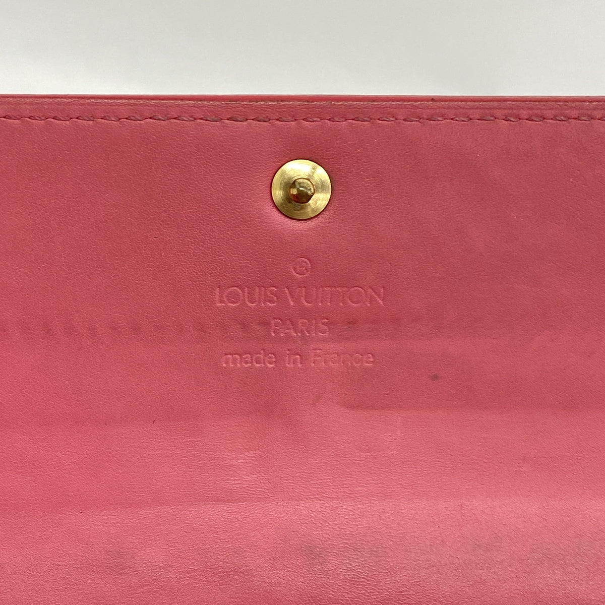 【6hd4115-k】ルイヴィトン 長財布 ヴェルニ ポルトフォイユサラ M9140F フランボワーズ【中古】レディース