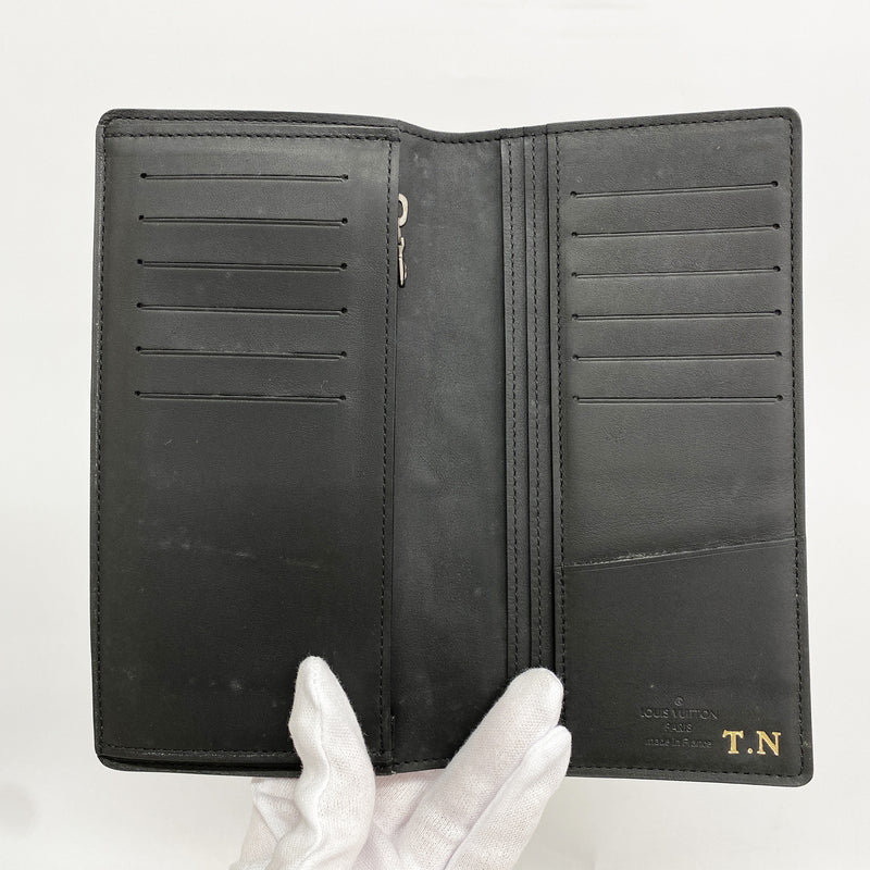 【6hd4116-k】ルイヴィトン 長財布 ダミエ・アンフィニ ポルトフォイユブラザ N63010 オニキス【中古】メンズ