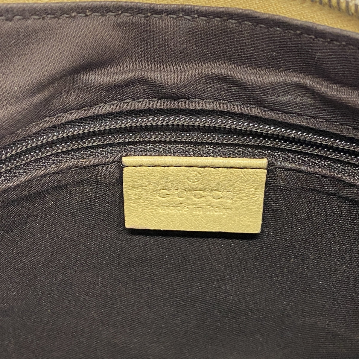 【6hd4122-k】グッチ ハンドバッグ GGキャンバス 190525 キャンバス ベージュ シャンパンゴールド金具【中古】レディース