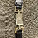 【6hd4131-k】グッチ ショルダーバッグ ジャッキー 001 3306 キャンバス ブラウン ブラック ゴールド金具【中古】レディース