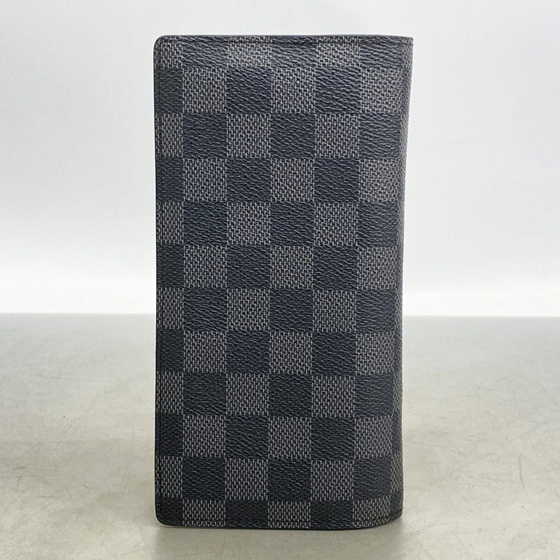 【6hd4137-k】ルイヴィトン 長財布 ダミエ・グラフィット ポルトフォイユブラザ N62665 ブラック【中古】メンズ