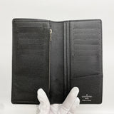 【6hd4137-k】ルイヴィトン 長財布 ダミエ・グラフィット ポルトフォイユブラザ N62665 ブラック【中古】メンズ