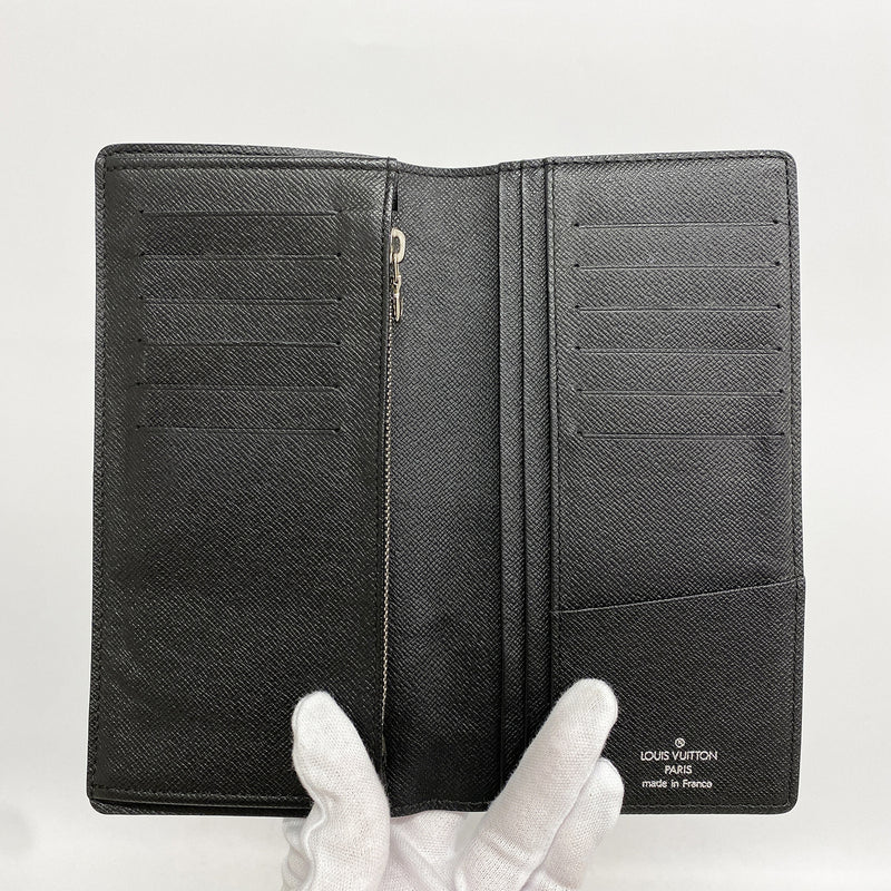 【6hd4137-k】ルイヴィトン 長財布 ダミエ・グラフィット ポルトフォイユブラザ N62665 ブラック【中古】メンズ