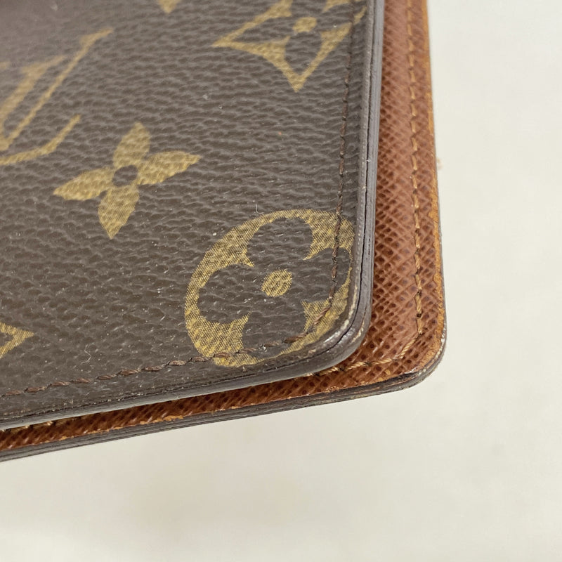 【6hd4138-k】ルイヴィトン 長札入れ モノグラム ポルトバルール カルト クレディ M61823 ブラウン【中古】メンズ