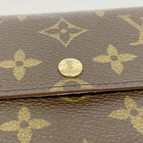 【6hd4148】ルイヴィトン 長財布 モノグラム ポシェットポルトモネクレディ M61725 ブラウン【中古】レディース
